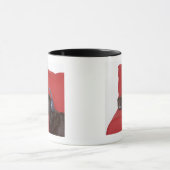 Labrador met hoofdtelefoon op de bank mok (Midden)