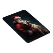 Labrador met kerstman Festieve Kerst  Magneet (Rechterzijde)