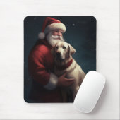 Labrador met kerstman Festieve Kerstmis Muismat (Met muis)