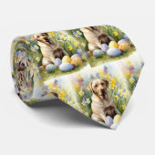 Labrador met Pasen Eieren Stropdas (Opgerold)