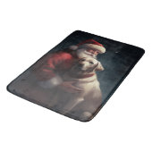 Labrador met Sinterklaas Feestelijke Kerstmis Badmat (Gekanteld)