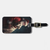 Labrador met Sinterklaas Feestelijke Kerstmis Bagagelabel (Voorkant horizontaal)