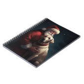 Labrador met Sinterklaas Feestelijke Kerstmis Notitieboek (Linkerzijde)