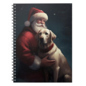 Labrador met Sinterklaas Feestelijke Kerstmis Notitieboek (Voorkant)