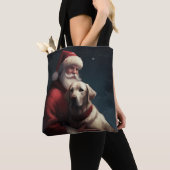 Labrador met Sinterklaas Feestelijke Kerstmis Tote Bag (Dichtbij)
