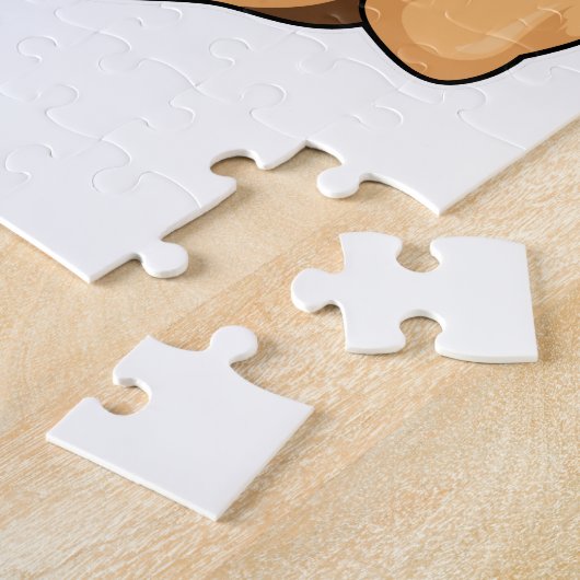 Labrador met zonnebril legpuzzel (Zijkant)