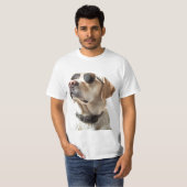 Labrador met zonnebril t-shirt (Voorkant volledig)