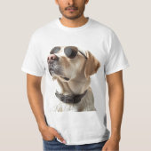 Labrador met zonnebril t-shirt (Voorkant)