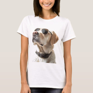 Labrador met zonnebril t-shirt