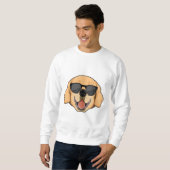 Labrador met zonnebril trui (Voorkant volledig)