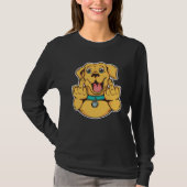 Labrador middle finger retriever t-shirt (Voorkant)