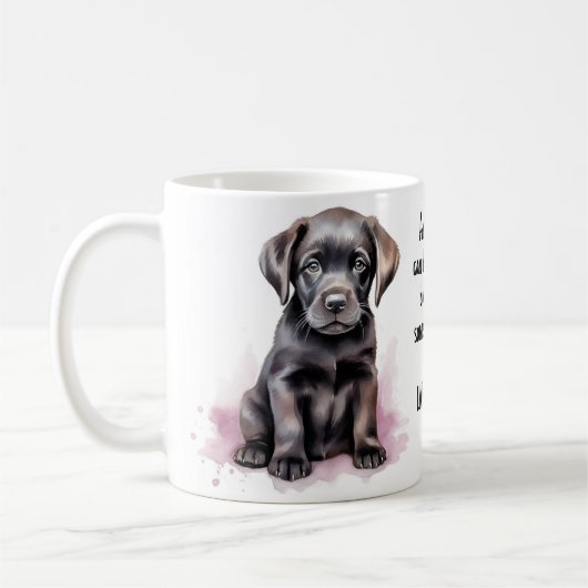 Labrador Moeder Schattige Trendy Puppy Dog Koffiemok (Links)