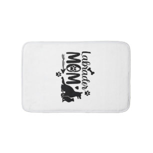 Labrador Moeder SVG � Honden Silhouet & Pootafdruk Badmat