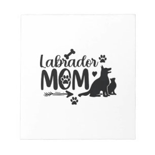 Labrador Moeder SVG � Honden Silhouet & Pootafdruk Notitieblok