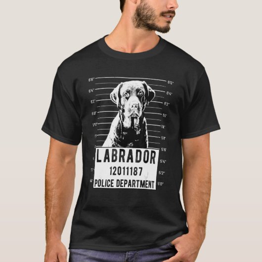 Labrador Mok Shot Strafhond T-shirt (Voorkant)