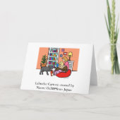 Labrador Mom Reading Kaart (Achterkant)