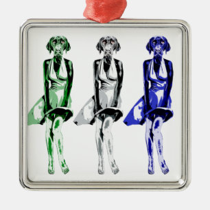 Labrador Monroe - stijl Metalen Ornament