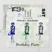 Labrador Monroe - Style sjabloon uitnodiging (Voorkant / Achterkant)