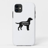 Labrador naam Silhouette Case-Mate iPhone Case (Achterkant)