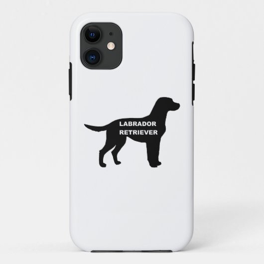 Labrador naam Silhouette Case-Mate iPhone Case (Achterkant)