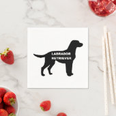 Labrador naam Silhouette Servet (Insitu)