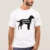 Labrador naam Silhouette T-shirt (Voorkant)