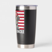 Labrador Oom Lab US Vlag Puppy Hond Liefhebber 4 j Geïsoleerde Drinkbeker (Links)