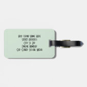 Labrador op een boerderij aangepaste bagagelabel (Achterkant horizontaal)