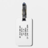 Labrador op een Boerderij B & W Custom Bagagelabel (Achterkant verticaal)