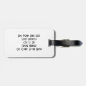 Labrador op een Boerderij B & W Custom Bagagelabel (Achterkant horizontaal)