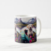 Labrador op een peddel: Een landschappelijk avontu Koffiemok (Voorkant rechts)