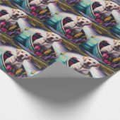 Labrador op een peddel: een Schilderachtig avontuu Cadeaupapier (Hoek)