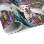 Labrador op een peddel: een Schilderachtig avontuu Cadeaupapier (Rol Hoek)