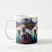 Labrador op een peddel: een Schilderachtig avontuu Koffiemok (Links)