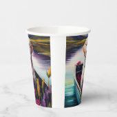 Labrador op een peddel: een Schilderachtig avontuu Papieren Bekers (Links)