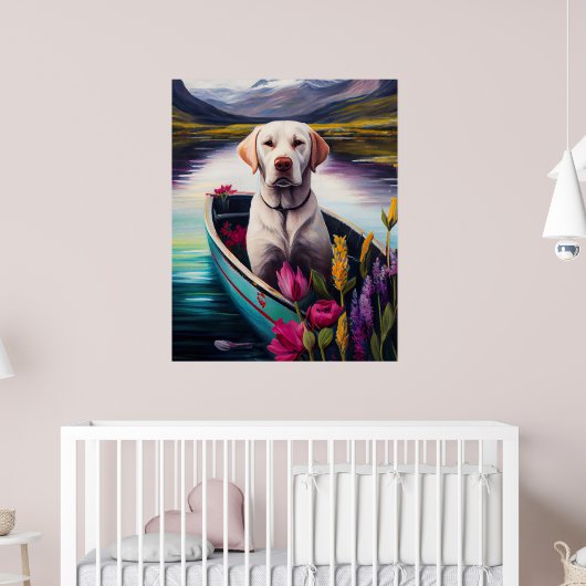 Labrador op een peddel: een Schilderachtig avontuu Poster (Kinderkamer 2)
