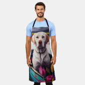 Labrador op een peddel: een Schilderachtig avontuu Schort (Gedragen)