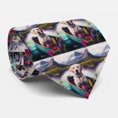 Labrador op een peddel: een Schilderachtig avontuu Stropdas (Opgerold)