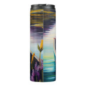 Labrador op een peddel: een Schilderachtig avontuu Thermosbeker (Achterkant)