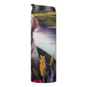 Labrador op een peddel: een Schilderachtig avontuu Thermosbeker (Geroteerd rechts)