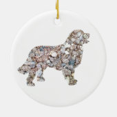 Labrador-Ornament Keramisch Ornament (Achterkant)