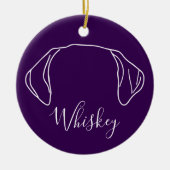 Labrador Ornament (Paw Prints) (Voorkant)