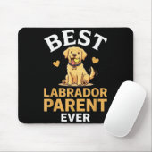 Labrador-ouder cute retro gele lab-eigenaar ontwer muismat (Met muis)