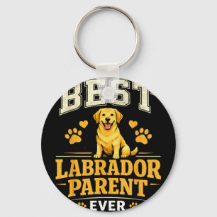 Labrador-ouder grappige trotse lab-moeder vader ci sleutelhanger