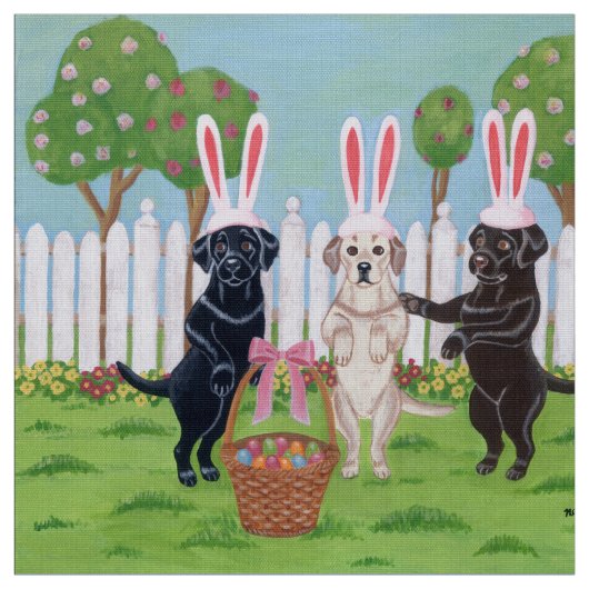 Labrador PaasBunnies! Stof (Swatch)
