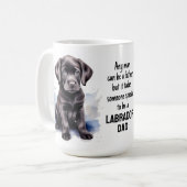 Labrador Pap Hondenliefhebber Schattige Vaderdag P Koffiemok (Voorkant links)