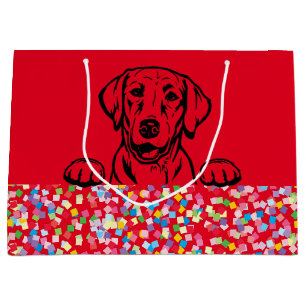 Labrador Party Confetti Gift Bag Groot Cadeauzakje