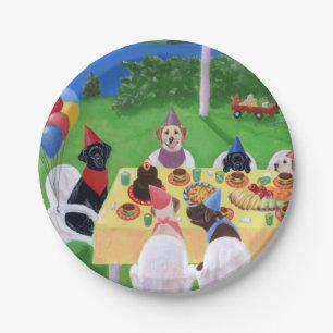 Labrador Party Paper-Borden Papieren Bordje