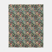 Labrador Patroon Kerstmis Fleece Deken (Voorkant)