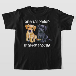 Labrador Pet Dog Funny Gift zwart gouden gele la T-shirt